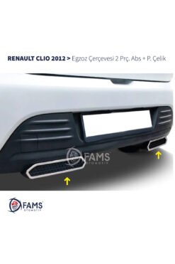 Renault Clio 4 2012-2019 Egzoz Çerçevesi 2 Prç, P,çelik Abs Hb uyumlu