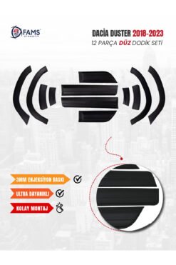 Alternative view of Dacia Duster Uyumlu 2018-2024 Enjeksiyon Baskı Düz Dodik seti 12 parça