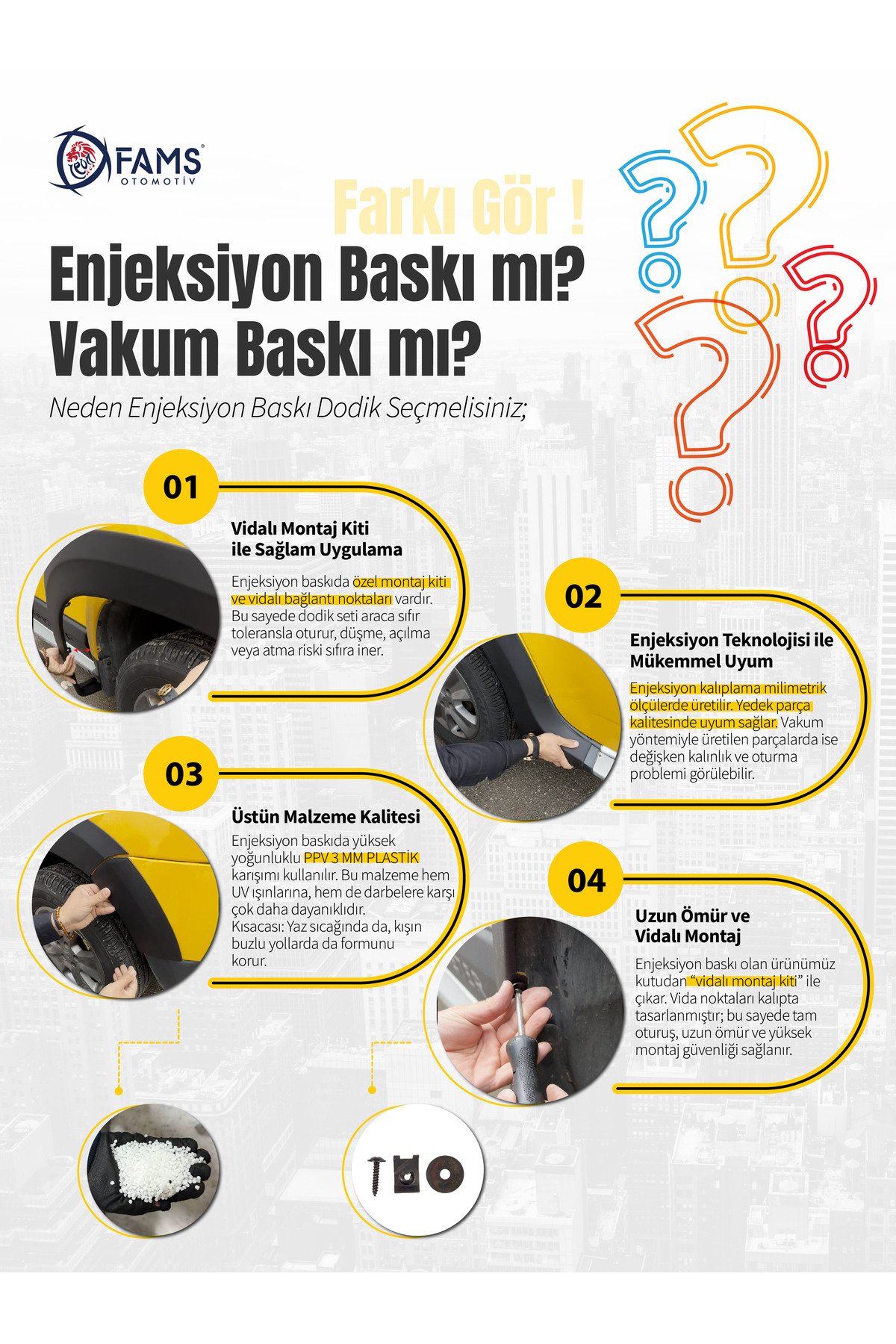 Dacia Duster Uyumlu 2018-2024 Enjeksiyon Baskı Düz Dodik seti 12 parça - Görsel 5