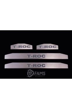 Alternative view of Volkswagen T-Roc Uyumlu 2017 üzeri Krom Kapı Eşiği  4 Parça Paslanmaz Çelik