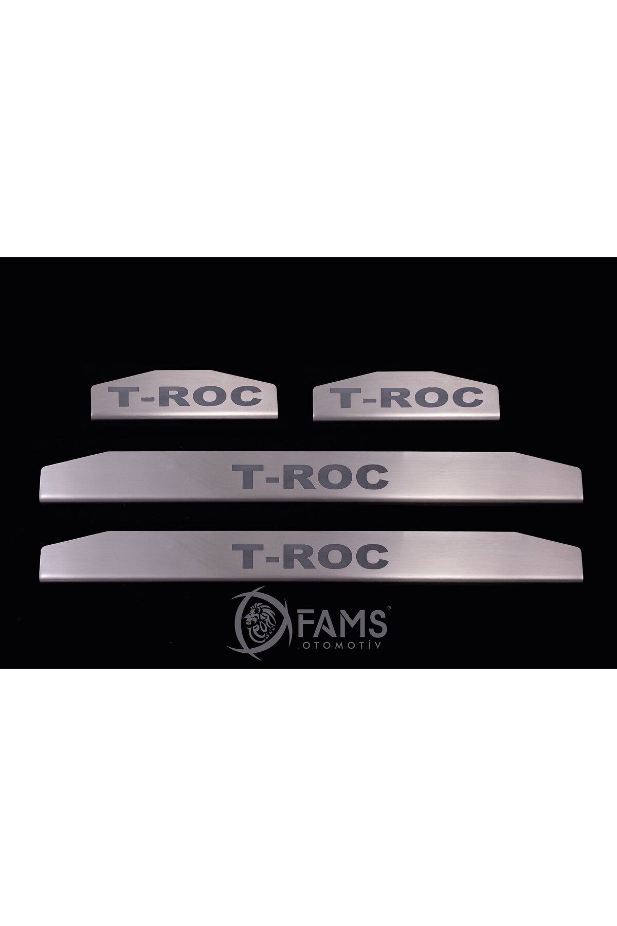 Volkswagen T-Roc Uyumlu 2017 üzeri Krom Kapı Eşiği 4 Parça Paslanmaz Çelik - Görsel 2