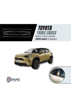 Toyota Yaris Cross Uyumlu 2022 üzeri Cam Çıtası 4 Parça Paslanmaz Çelik