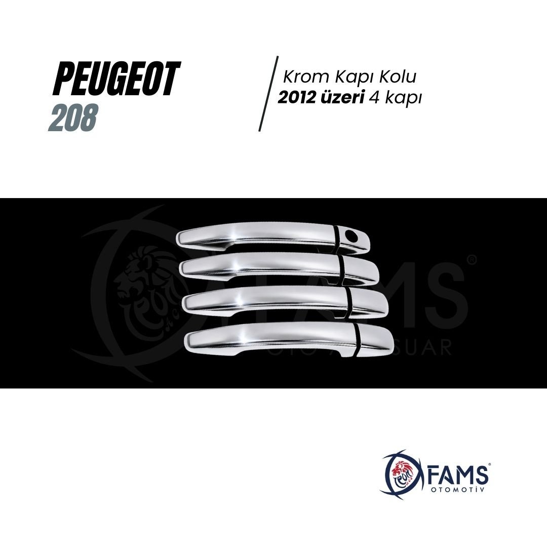 Peugeot 208 Krom Kapı Kolu