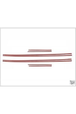 Alternative view of Fiat Grande Punto Coupe Van Krom Yan Kapı Koruma Çıtası 4 Parça 2005 Ve Üzeri Paslanmaz Çelik