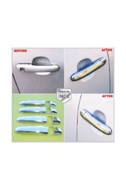 Alternative view of Vw Sharan Krom Kapı Kolu 4 Kapı 1995-2010 Arası Uyumlu Paslanmaz Çelik Çift Delik