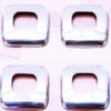 Dacia Sandero Krom Iç Kilit Buton Çerçeve 4 Parça 2006-2012 Paslanmaz Çelik Uyumlu - Görsel 2