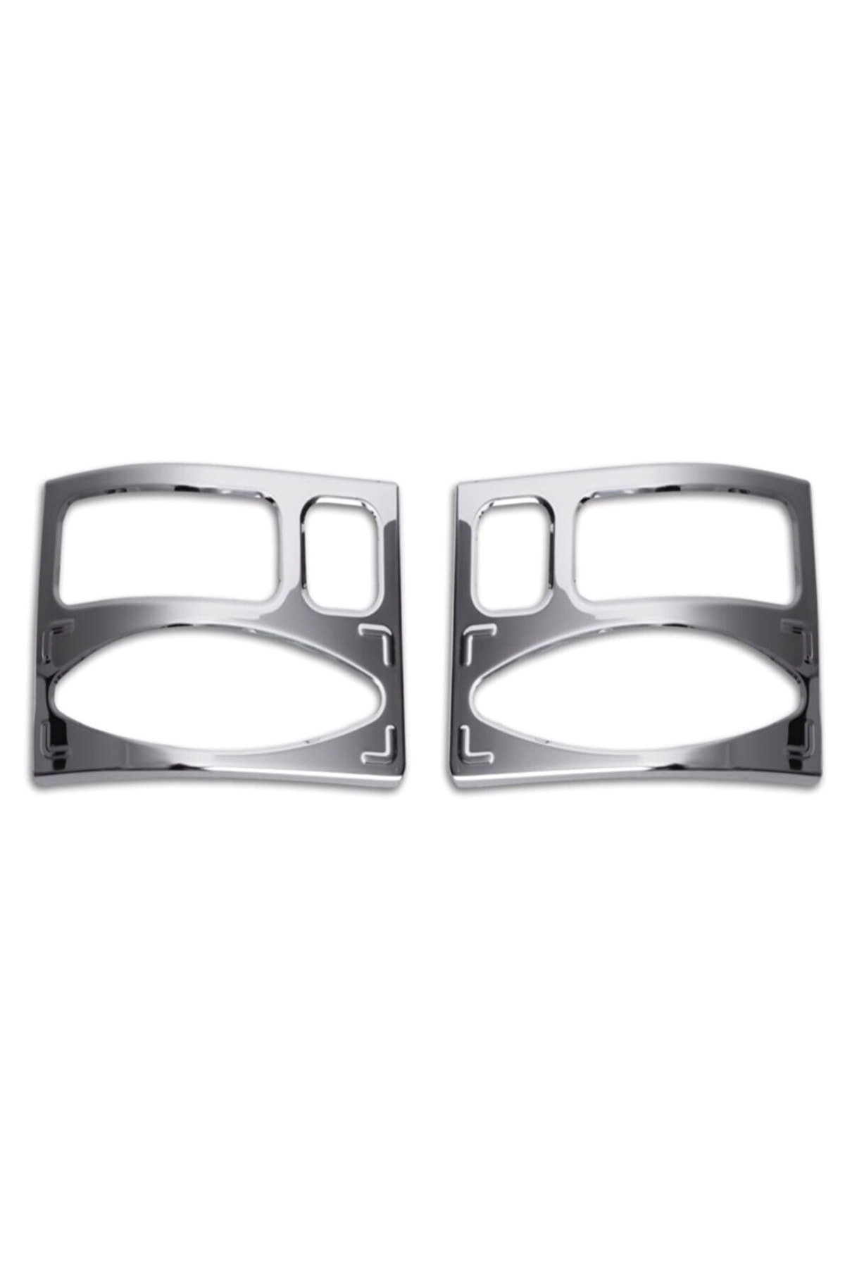 Vw T4 Transporter Krom Stop Çerçeve 2 Parça 1995-2003 Arası Paslanmaz Çelik Uyumlu - Görsel 2