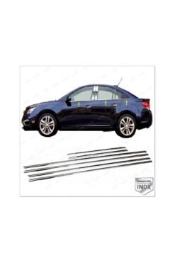 Alternative view of Chevrolet Cruze Sedan Krom Cam Çıtası 6 Parça 2009 Ve Üzeri Paslanmaz Çelik