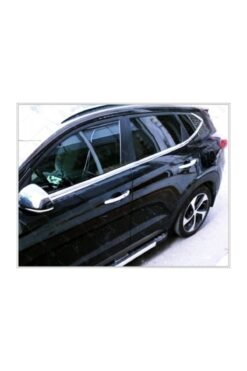 Alternative view of Hyundai Tucson Krom Cam Çıtası 6 Prç. 2015-2019 Arası Paslanmaz Çelik Uyumlu