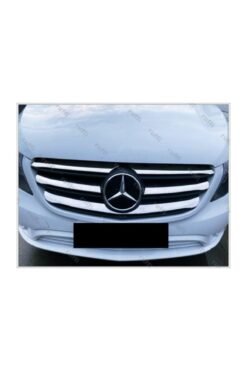 Alternative view of Mercedes Vito W447 Krom Ön Panjur 5 Prç 2020-2023 Geniş Model Paslanmaz Çelik