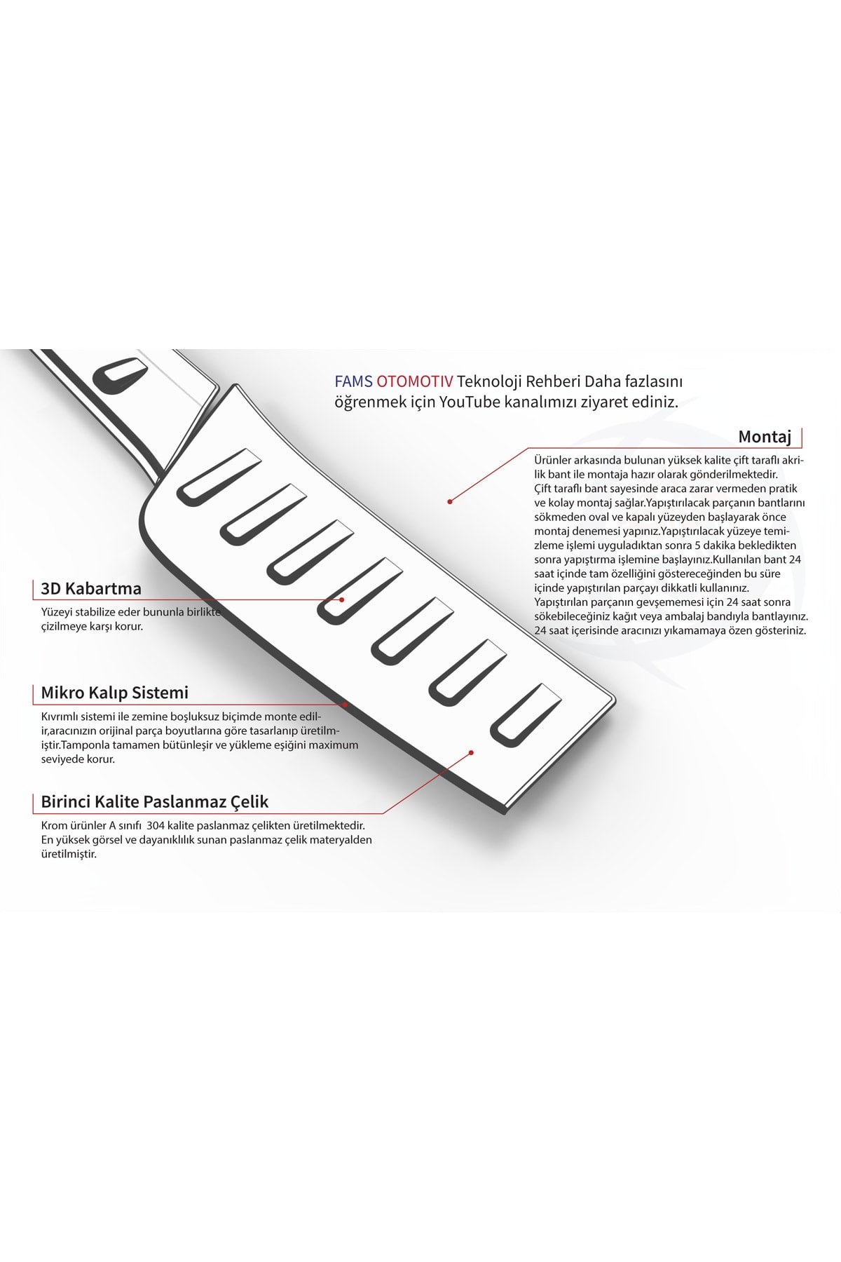 Vw Tiguan Uyumlu Krom Arka Tampon Üzeri Koruma 2016-2023 uyumlu Arası Paslanmaz Çelik - Görsel 2