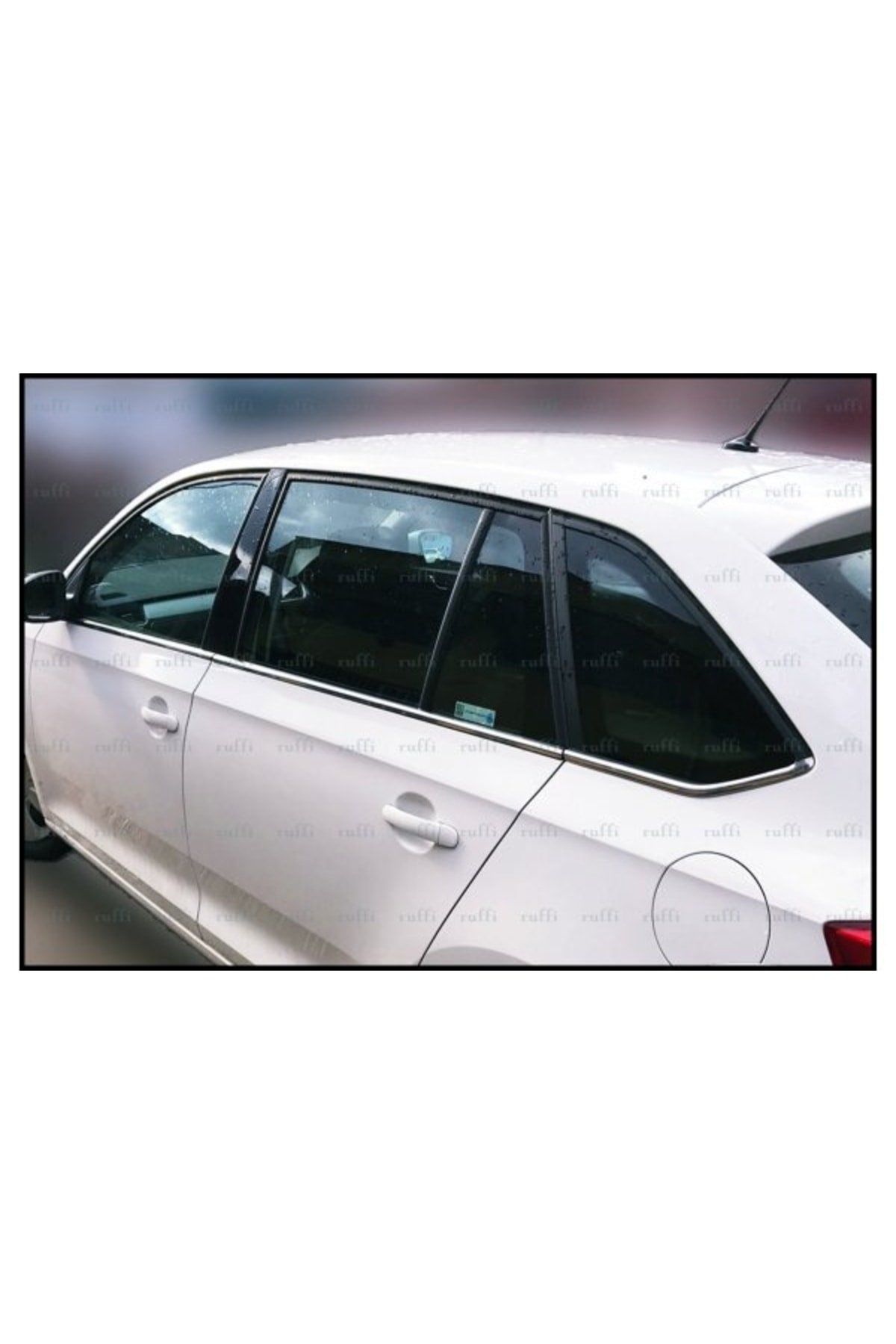 Skoda Rapid Spaceback Krom Cam Çıtası 8 Prç, 2013 Ve Üzeri Paslanmaz Çelik - Görsel 2