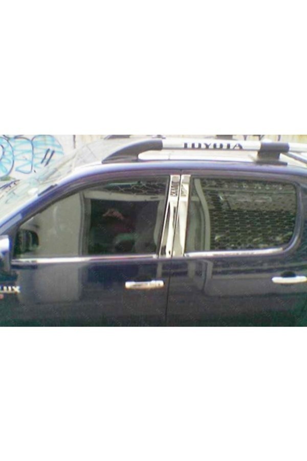 Toyota Hilux Krom Cam Çıtası 4 Parça 2005-2015 Arası Paslanmaz Çelik - Görsel 2