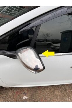 Alternative view of Peugeot 2008 Krom Ayna Kapağı 2 Parça 2013-2018 Arası Paslanmaz Çelik