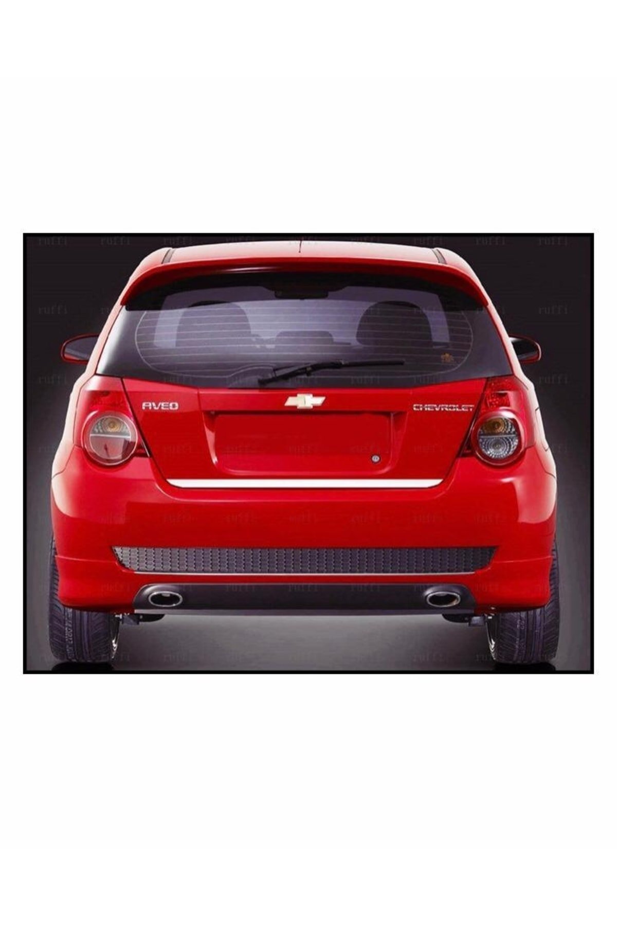 Chevrolet Aveo Hb Krom Bagaj Alt Çıtası 2005-2011 Arası P,çelik - Görsel 2