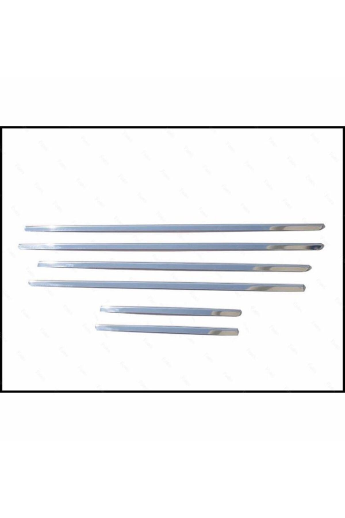 Nissan X-trail Krom Cam Çıtası 6 Prç, 2000-2007 P,çelik - Görsel 3