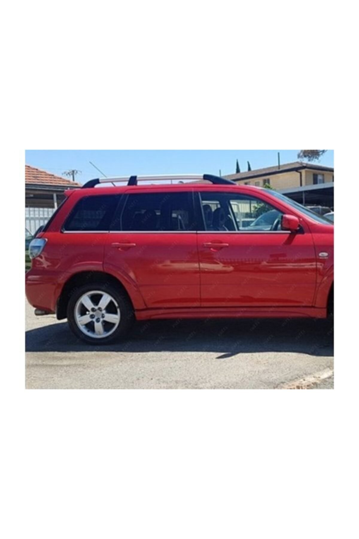 Mitsubishi Outlander Krom Cam Çıtası 6 Prç, 2001-2006 Arası Paslanmaz Çelik - Görsel 2