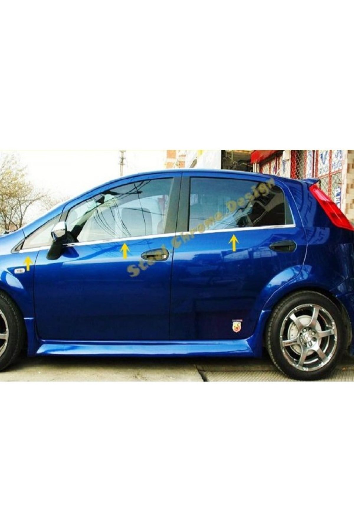 Fiat Grande Punto Krom Cam Çıtası 6 Prç, 2006 Üzeri P, Çelik - Görsel 2