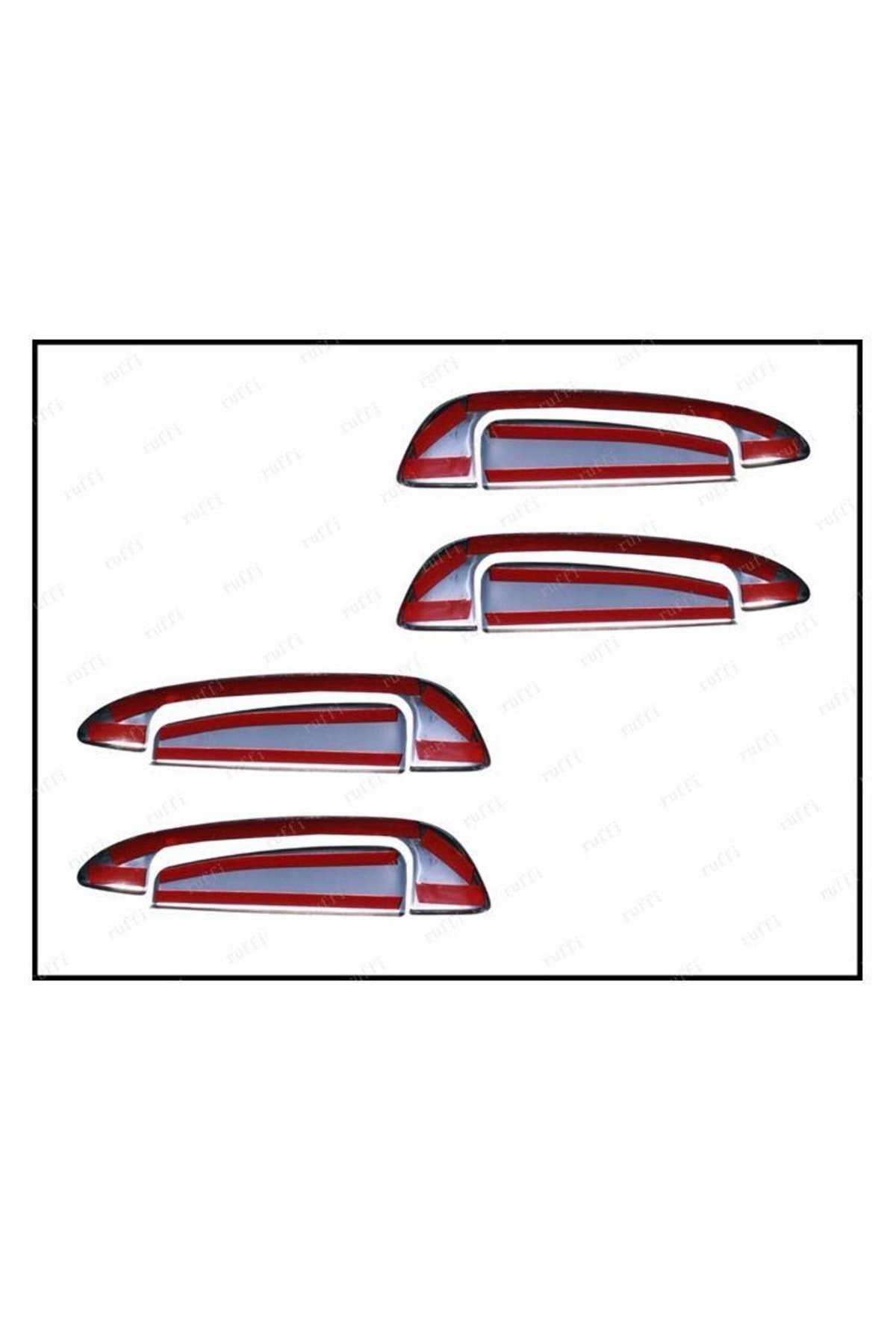 Fiat Grande Punto Krom Kapı Kolu 4 Kapı 8 Parça 2005 Ve Üzeri Paslanmaz Çelik - Görsel 2