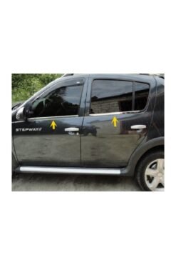 Alternative view of Dacia Sandero Krom Cam Çıtası 4 Parça 2006-2012 Arası Paslanmaz Çelik
