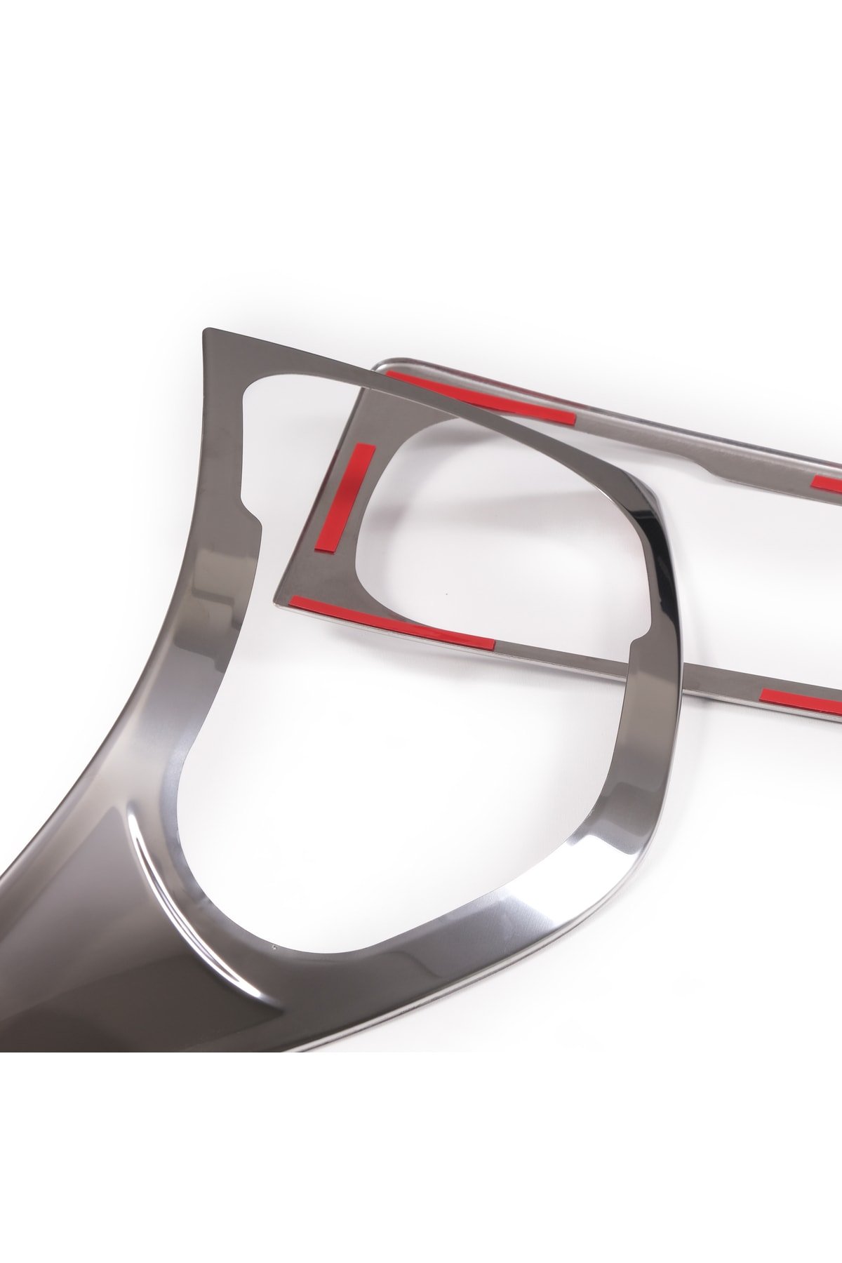 Vw Crafter Uyumlu Krom Far Çerçevesi 2 Parça Uyumlu 2006-2016 Arası Paslanmaz Çelik - Görsel 3