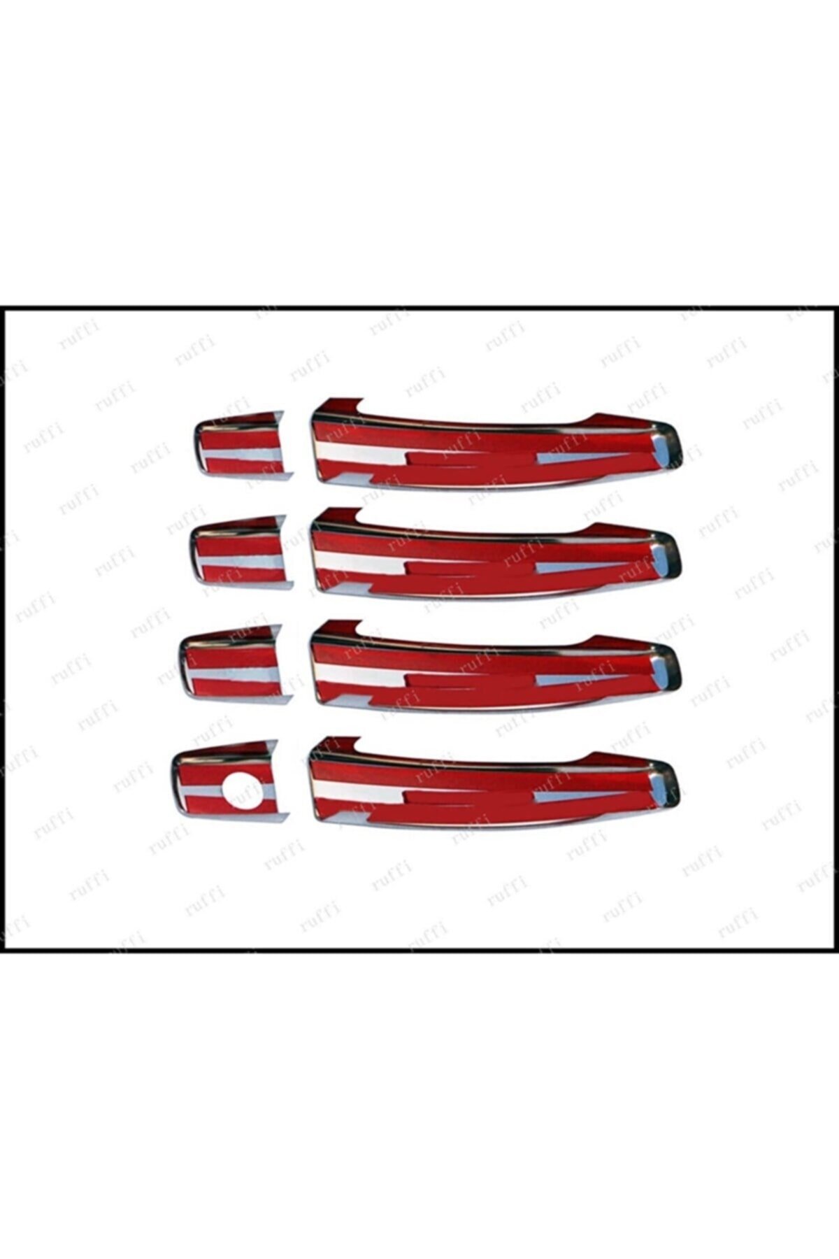 Chevrolet Cruze Sedan Uyumlu Krom Kapı Kolu 4 Kapı 2009 Ve Üzeri Paslanmaz Çelik - Görsel 3