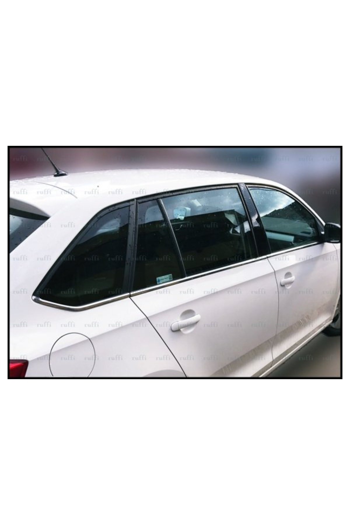 Skoda Rapid Spaceback Krom Cam Çıtası 8 Prç, 2013 Ve Üzeri Paslanmaz Çelik - Görsel 3