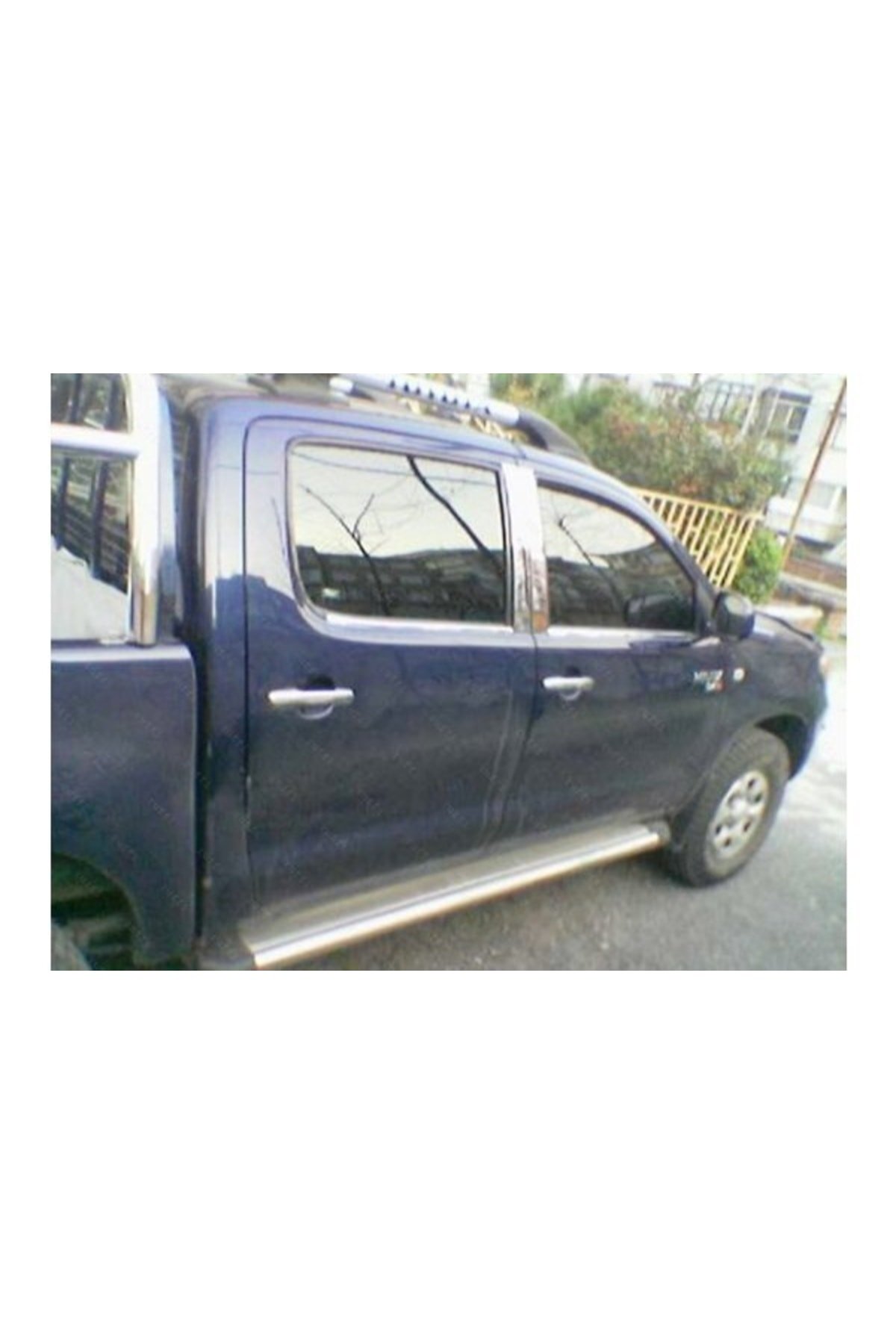 Toyota Hilux Krom Cam Çıtası 4 Parça 2005-2015 Arası Paslanmaz Çelik - Görsel 3