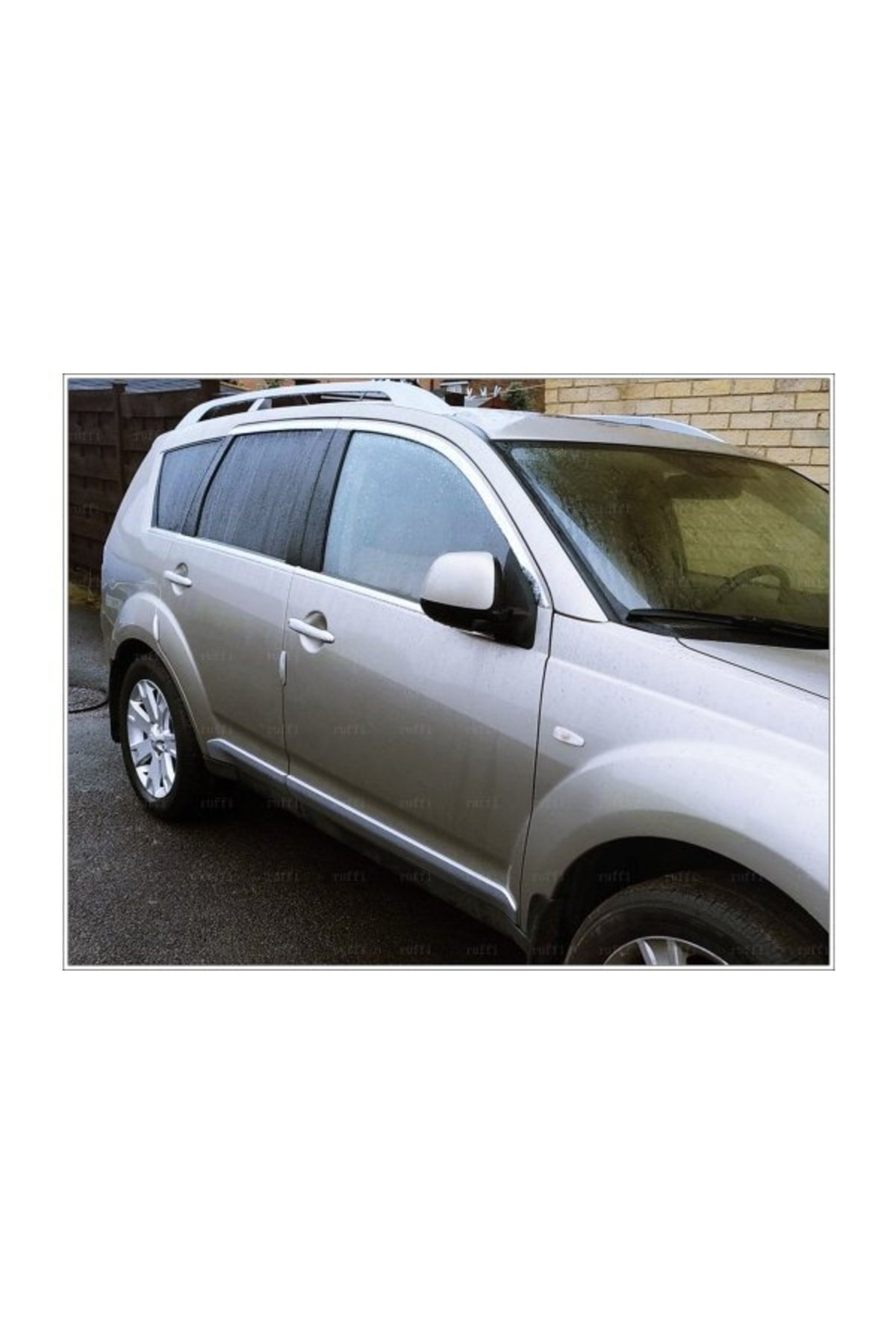 Mitsubishi Outlander Krom Cam Çıtası 8 Parça 2006-2012 Arası Paslanmaz Çelik - Görsel 3