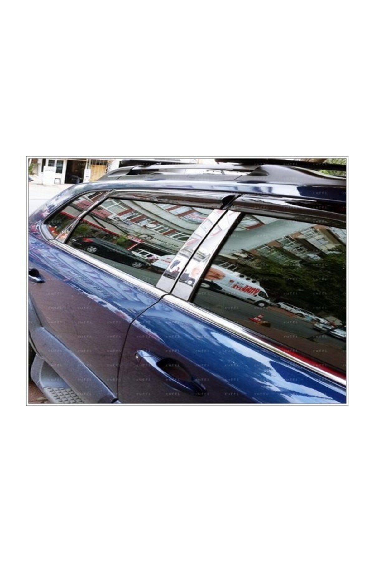 Kia Sportage Krom Cam Çıtası 4 Prç, 2004 - 2010 Paslanmaz Çelik - Görsel 3