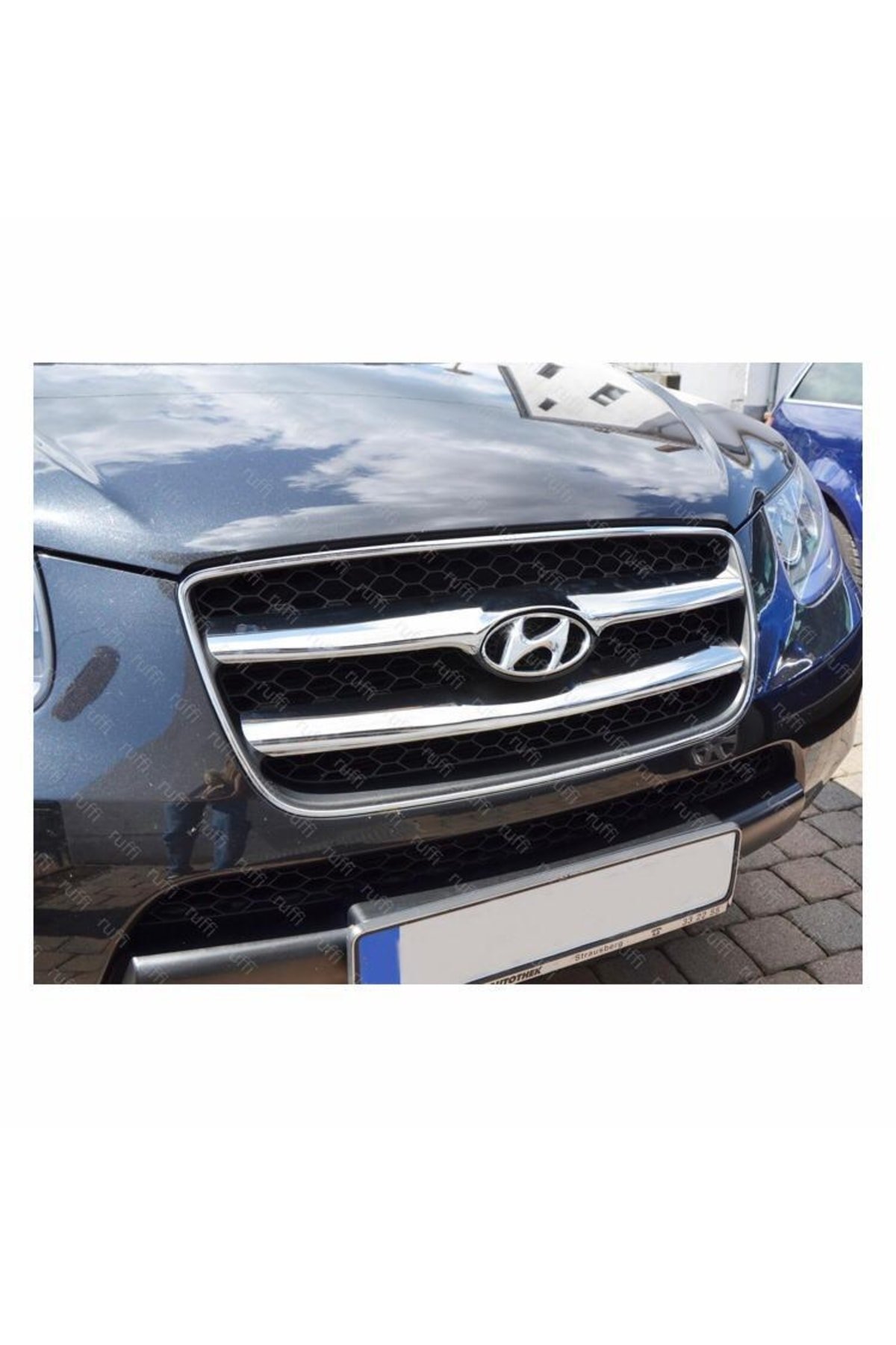 Hyundai Santa Fe Krom Ön Panjur 2 Prç, 2006-2010 Arası P, Çelik - Görsel 3