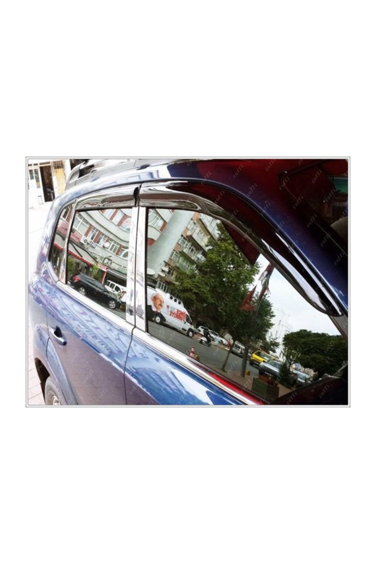 Kia Sportage Krom Cam Çıtası 4 Prç, 2004 - 2010 Paslanmaz Çelik - Görsel 5