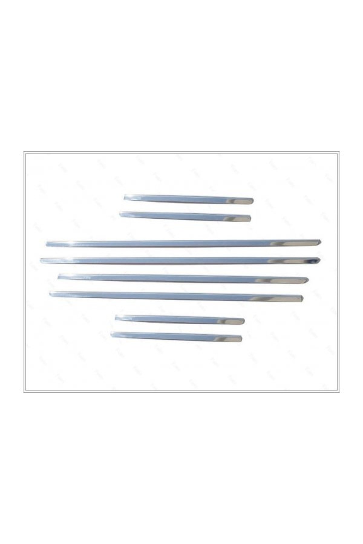 Mitsubishi Outlander Krom Cam Çıtası 8 Parça 2006-2012 Arası Paslanmaz Çelik - Görsel 6