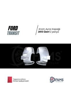 Alternative view of Ford Transit Krom Ayna Kapağı 2013 üzeri 2 Prç. Paslanmaz çelik