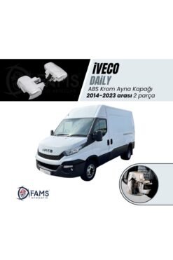 İveco Daily Abs Krom Ayna Kapağı 2 Parça 2014-2023 arası P.Çelik (Kısa Kol)