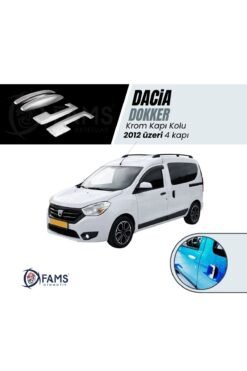 Dacia Dokker Krom Kapı Kolu 4 Kapı 2012 Üzeri Paslanmaz Çelik