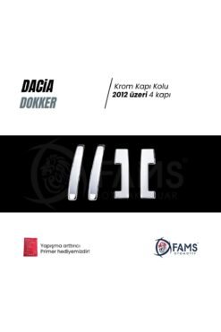 Alternative view of Dacia Dokker Krom Kapı Kolu 4 Kapı 2012 Üzeri Paslanmaz Çelik