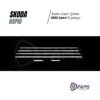 Skoda Rapid Krom Cam Çıtası 2012 üzeri 6 Parça Paslanmaz Çelik (Sedan) - Görsel 2