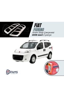 Fiat Fiorino Krom Stop Çerçeve 2 Parça 2008 Üzeri P,çelik
