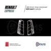 Renault Express Stop Çerçevesi Abs Krom 2 Parça 2021 üzeri P. Çelik