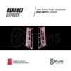 Renault Express Stop Çerçevesi Abs Krom 2 Parça 2021 üzeri P. Çelik