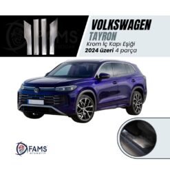 VW TAYRON Uyumlu İç Kapı eşiği 4 kapı 2024 Üzeri P,çelik (Parlak)