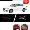 Fiat Egea 2015-2019 3 Parça Krom Set (Ön Kaput Çıtası + Ön Far Alt Nikelajı) P.Çelik