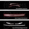 Fiat Egea 2015-2019 Sedan 6 Parça Krom Set (Arka Tampon Üstü Koruma Yazılı + Stop Alt Nikelajı+Bagaj Orta Çıta + Arka Reflektör) P.Çelik - Görsel 3