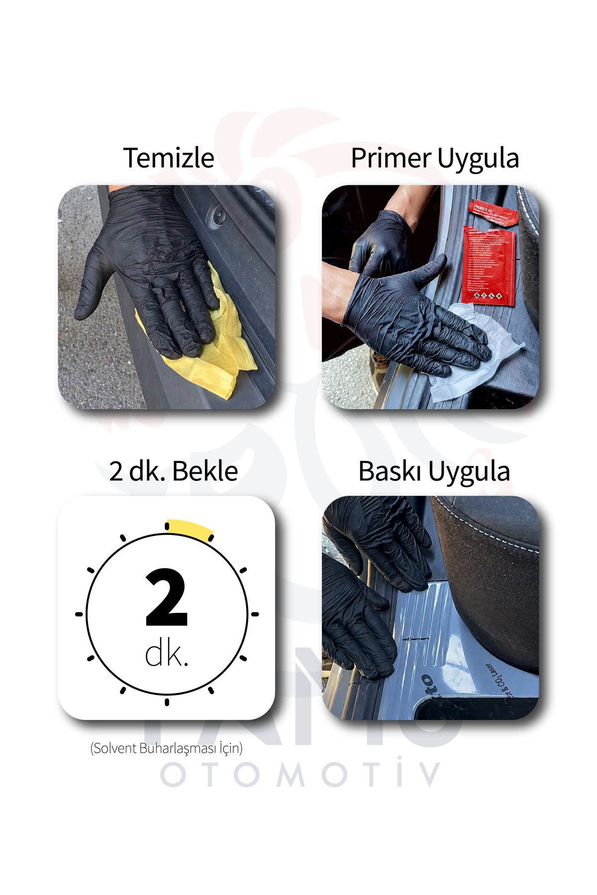 Primer 94 Çift Taraflı Bant için Yapışma Arttırıcı/Kuvvetlendirici Mendil (3 Adet) - Görsel 2