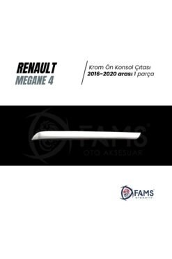 Alternative view of Renault Megane 4 Krom Ön Konsol Çıtası 2016-2020 Arası P. Çelik