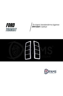 Alternative view of Ford Transit Krom Ön Kaput Havalandırma Izgarası 2 Prç. 2013 Üzeri P.Çelik