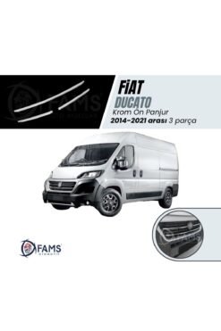 Fiat Ducato Krom Ön Panjur 3 Parça 2014-2021 arası Paslanmaz Çelik