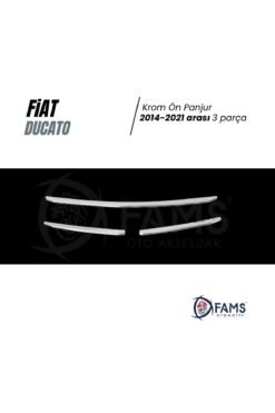 Alternative view of Fiat Ducato Krom Ön Panjur 3 Parça 2014-2021 arası Paslanmaz Çelik