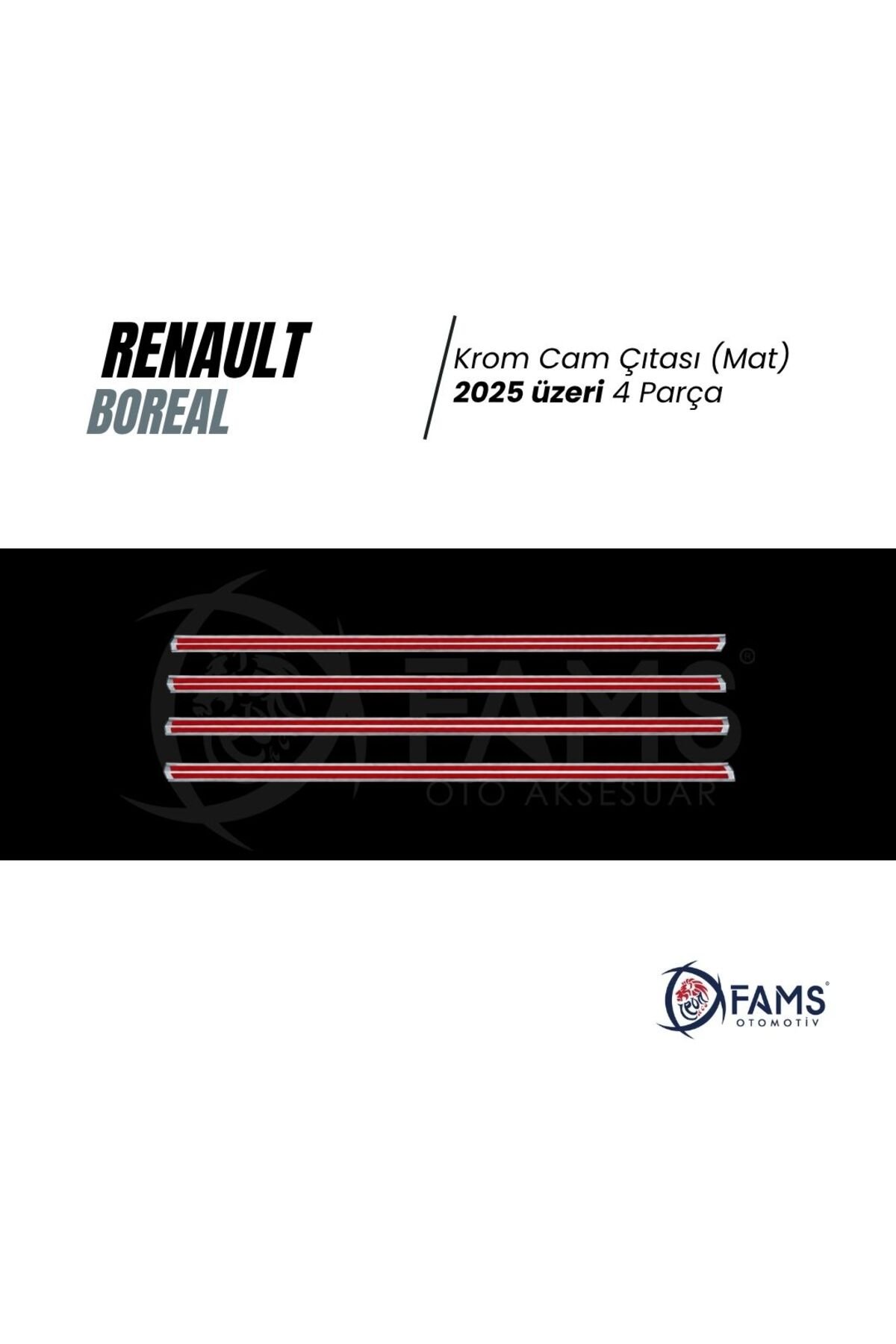 Renault Boreal Krom Cam Çıtası 2